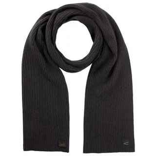 CAMEL ACTIVE Strickschal aus reiner Lammwolle Schwarz, | Gr.: onesize