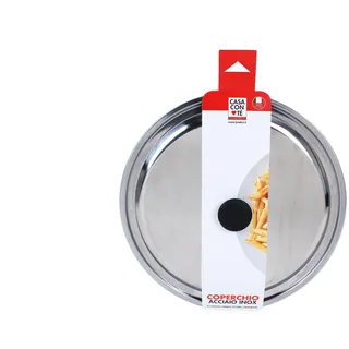 Pratesi Coperchio Acciaio CM.28 CASACONTE, 18/8 Stainless Steel, Multicolour, One Size