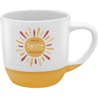 SHEEPWORLD Tasse mit Rillen Sonne 0,4 l Mehrfarbig