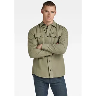 G-STAR Jeanshemd "Marine Slim" mit Pattentaschen, shamrock gd