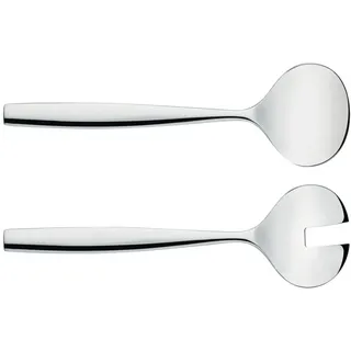 Alessi MW03/14 Dressed Salatbesteck - Edelstahl 18/10 glänzend poliert mit Reliefdekor