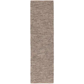 Pergamon Baumwolle Kelim Teppich Läufer Easy , Braun , Textil , 70x250 cm , Teppiche und Böden, Teppiche, Teppichläufer, Läufer
