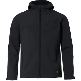 VAUDE Herren Softshelljacke Cyclone Hooded Jacket, winddicht, atmungsaktiv, wasserabweisend und warm, black, XXL