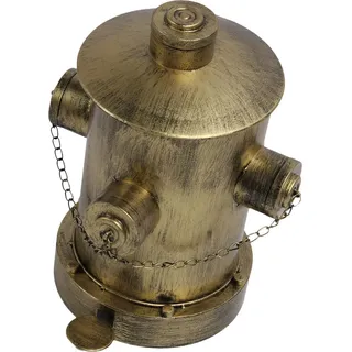 Hydranten-Mülleimer mit Inneneimer, europäisches Eisen, Retro, praktisches Schmiedepedal mit großer Kapazität für den Boden, Schreibtisch, Gold