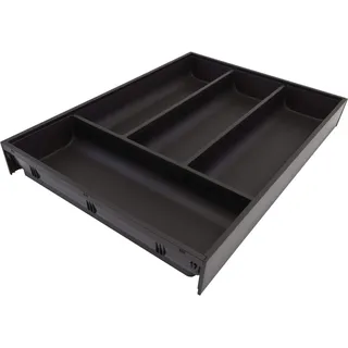 Blum AMBIA-LINE Besteckkasten mit Soft-Touch | Premium Schubladen-Organizer für moderne Küchenschublade & Schrank | schützt, sortiert & ordnet Besteck und Küchenhelfer | 42,5×30×5,5 cm | Carbonschwarz