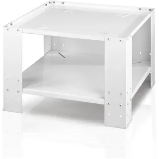 xavax Universalsockel mit Bodenfach für Waschmaschine oder Trockner, Weiß