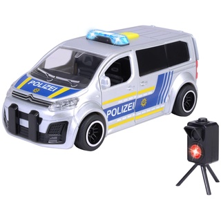 Dickie Toys - Citroën SpaceTourer – 15 cm großes Polizeiauto, inkl. Blitzer, Licht und Sound, Polizeibus für Kinder ab 3 Jahre