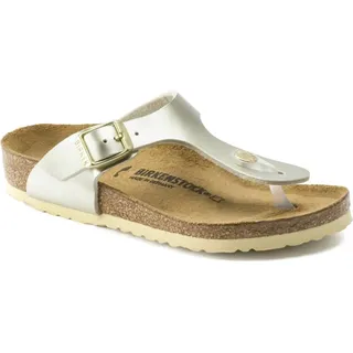 Birkenstock Gizeh Electric Metallic Slippers Kinder - Silber