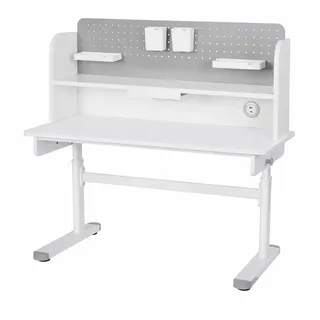roba Kinderschreibtisch Smart Grow Basic 110 x 60 cm Holz lackiert weiß