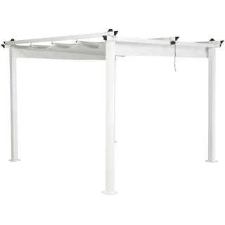 gardenson Pergola Lazio 2,95 x 2,95 m Weiß