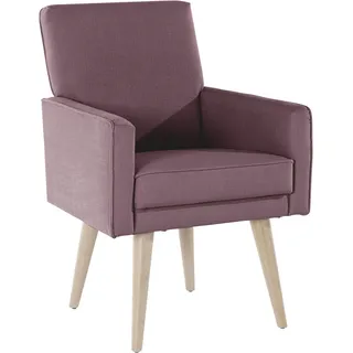 exxpo - sofa fashion Sessel Lungo Velours 64 x 89 x 67 cm Lila