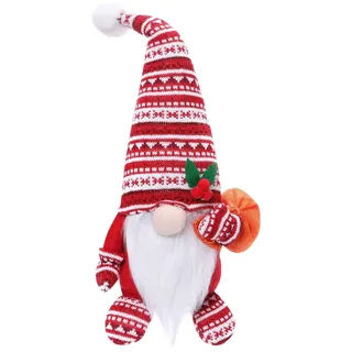 HOVIBU Weihnachtswichtel Groß, Weihnachtsdeko, 44cm Plüsch Wichtel Figuren, Handgemachte Weihnachten Deko Wichtel für Home, Küche, Tisch Dekoration, Geschenke für Kinder Weihnachten