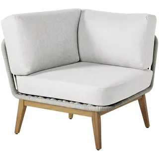 Diamond Garden Milos Eckteil Teak/Rope inkl. Sitz-und Rückenkissen