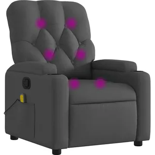 vidaXL Massagesessel Dunkelgrau Stoff - Grau