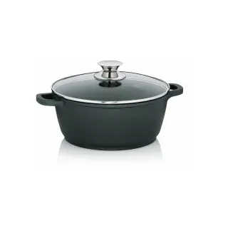 Kela Kerros Fleischtopf, Bratentopf mit einer hohen Anti-Kratzbeständigkeit, Maße (H x Ø): 10,5 x 24 cm