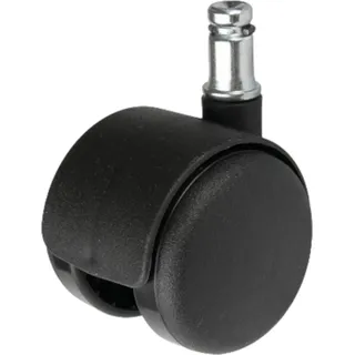 Möbelrad Durchmesser 50mm/40kg, Dorn 10mm | Möbelrad | Räder für Möbel, Bürostuhl, Beistellbett, Schreibtischstuhl, Hocker | Stuhl-Rad | Schwarz