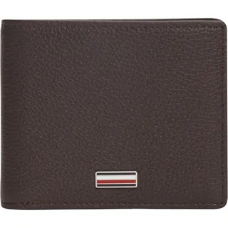 Tommy Hilfiger Herren Geldbeutel Central Mini aus Leder, Braun (Coffee Bean), Einheitsgröße