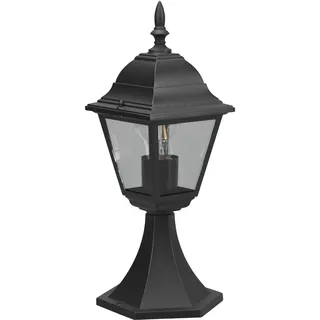 Trio Wegeleuchte Aluminium Glas H: 39 cm exkl. 1x E27 schwarz
