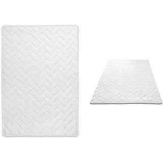 Böhmerwald Sommerdecke, 559501-11, 60% Leinen / 40% Baumwolle, 135 x 200cm, leicht, Weiß, 135 x 200 cm & Natur Wildseidendecke, allergikergeeignet, Füllgewicht: 550gr., leicht, 135x200 cm, Weiß