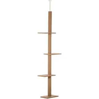 PawHut Kratzbaum Deckenhoch 228-260 cm Braun/Bronze