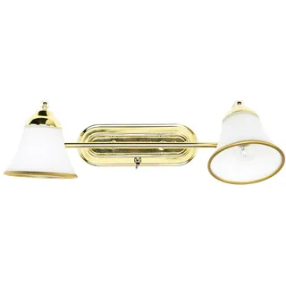 Licht-Erlebnisse Wandleuchte 2-flammig Gold