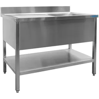 SARO Spültisch 1 Becken, rechts - B 2000 x T 600 mm