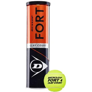 Dunlop Fort Clay Court – für Sandplatz, Rasen & Hartplatz (1x4er Dose), GELB