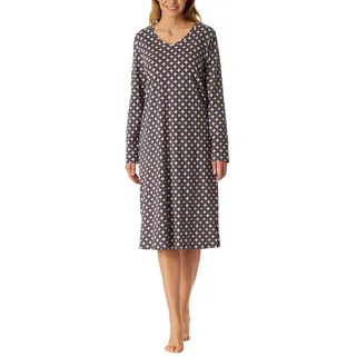 Schiesser Damen Nachthemd Langarm weiche Baumwolle Bigshirt mit Taschen - Nightwear