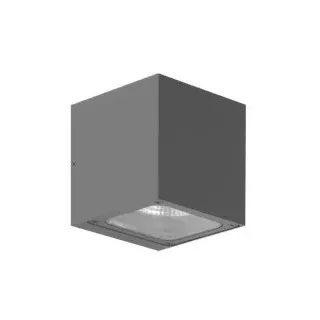 Brumberg 65236103 LED-Wandanbauleuchte 230 V AC, 50 Hz, 2 x 9 W, 3.000 K, graphit struktur, IP54