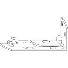 Ecklager EL.H.SE.20-9.Z.RS Eurofalz 20, 9V, 130kg, mit Zapfen, rechts