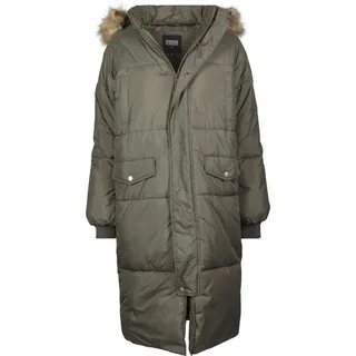 URBAN CLASSICS Oversize Mantel Dark Green/Beige XS