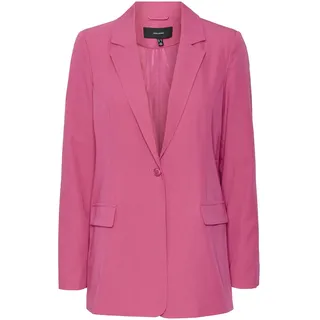 VERO MODA Damen Vmzelda Ls Loose Blazer Noos, Pink Yarrow, 38