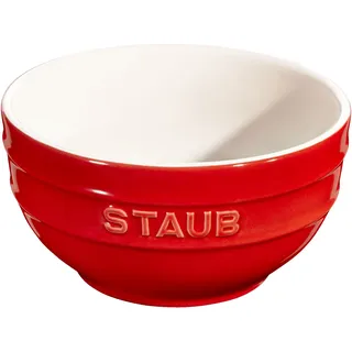 Staub Ceramique Schüssel 14 cm, rund, Kirsch-Rot, Keramik