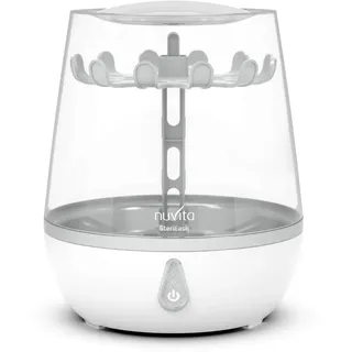 Nuvita Sterieasy 1083 | Elektrischer Dampfsterilisator | Desinfiziert bis zu 6 Babyflaschen in 6 Minuten | Pflegeleichte Edelstahl-Heizplatte | BPA Frei | EU Produkt |Italienisches Design