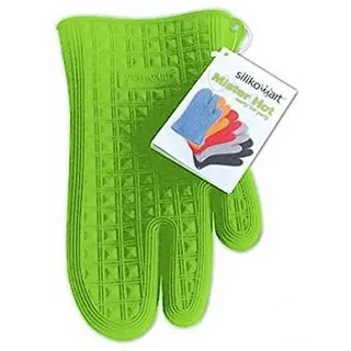 Silikomart | Mister Hot Ofenhandschuh aus Silikon, Farbe Grün, Maße 250 x 168 mm