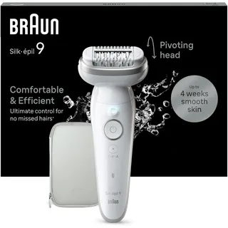 Braun Silk-épil 9 9-011 Weiß/Silber