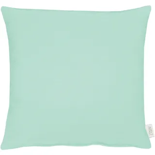 Dekokissen APELT "4362 Rips Uni" Gr. 1, blau (türkis, unifarben), B:39cm L:39cm, Mischgewebe, Dekokissen_Sitzkissen_Kissenhüllen, Dekokissen, Wasser- und Schmutzabweisend