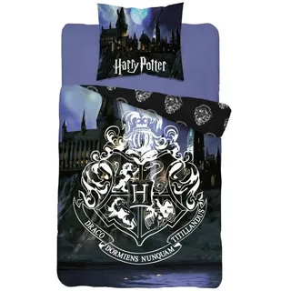 DETEXPOL Leinen inklusive Harry Potter Schloss Baumwolle, 140/200, 70/80 cm
