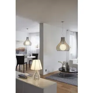 Tischlampe Cossano weiß 1-flammig E27 H 450 mm