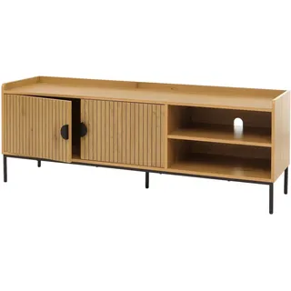 MCW TV-Rack O39 Melamin MDF 56x150x40cm Natur