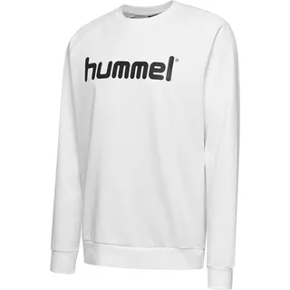 hummel Herren GO Cotton Logo Sweatshirt, Weiß, 3XL