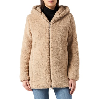 URBAN CLASSICS Ladies Sherpa Jacket in Beige, Größe L