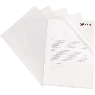 Falken Sichthüllen DIN A4 transparent genarbt 0,09 mm, 100 St.