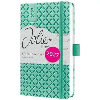 Sigel Wochenkalender Jolie 2027 mintgrün