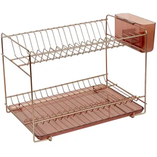 Sauvic Geschirr-abtropfgestell Aus Edelstahl - Copper - L