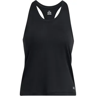 Under Armour Damen UA Launch Splatter Singlet Lauftop, leichtes atmungsaktives Sport Tank Top, schnelltrocknendes Damen Sporttop mit reflektierenden Details