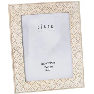 DRW Bilderrahmen aus Kunstharz, 20 x 25 cm, Antikweiß, 26 x 1,5 x 30,5 cm, für 20 x 25 cm