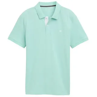 Tom Tailor Poloshirt Kurzarmshirt mit Polokragen - Türkis