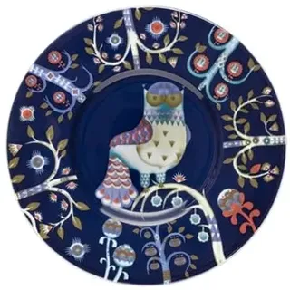 Iittala Untertasse Taika aus Vitroporzellan, Farbe: Blau, Maße: 15x16x1,5 cm, 1070918