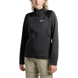 Jack Wolfskin Damen Taiga Fz W Fleece-Jacke, Schwarz, S EU